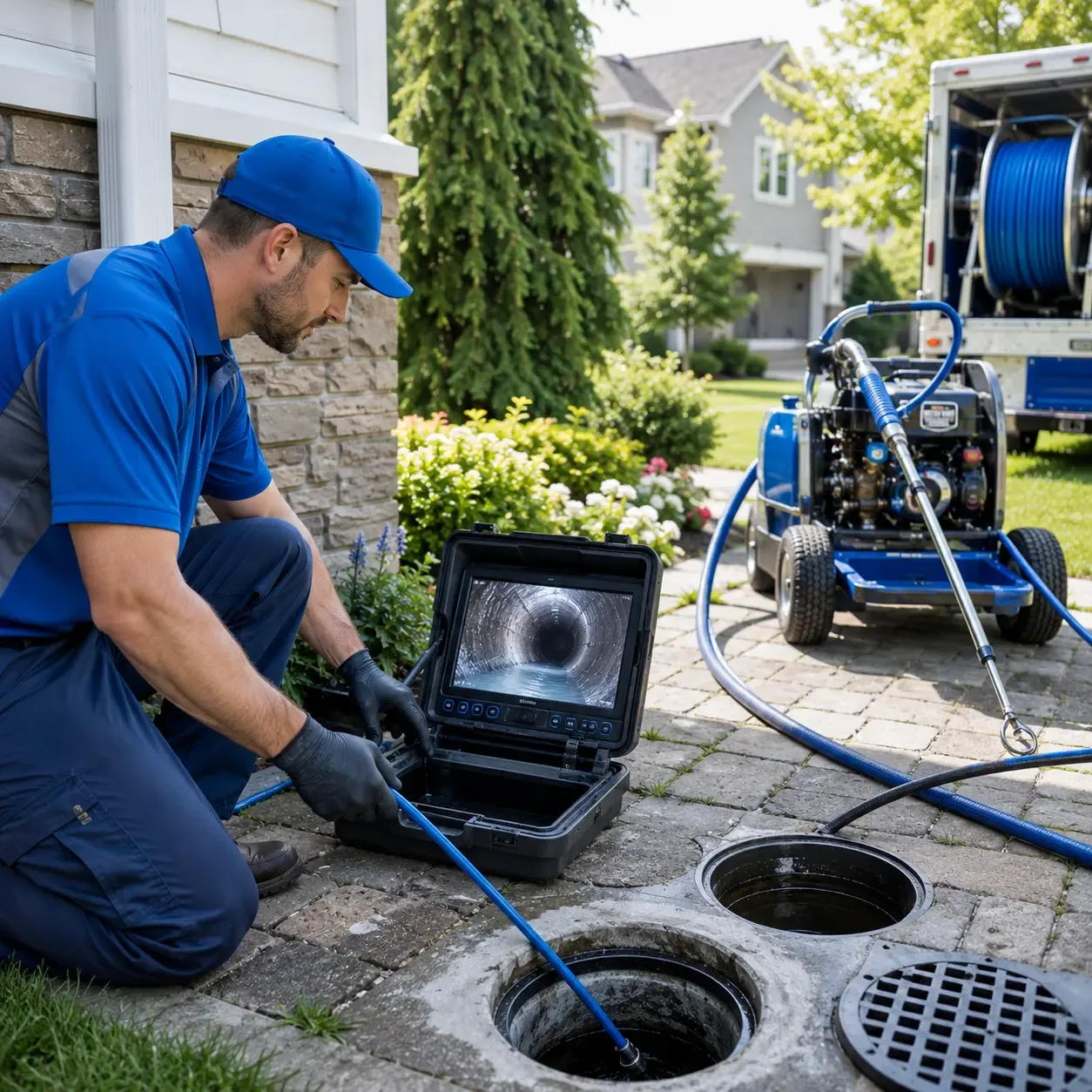 Outdoor drain cleaning professionals serving Ronkonkoma, NY